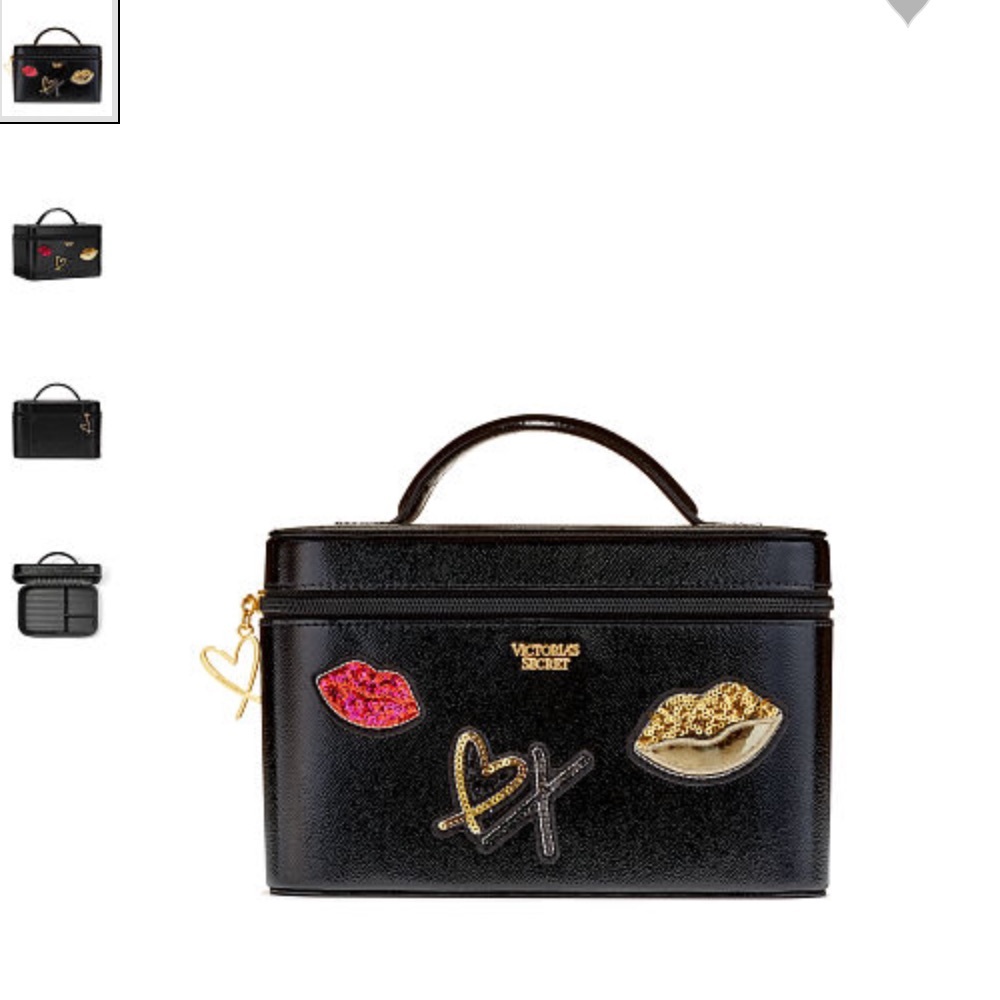 VICTORIA'S SECRET Runway Vanity Case Silver/Gold